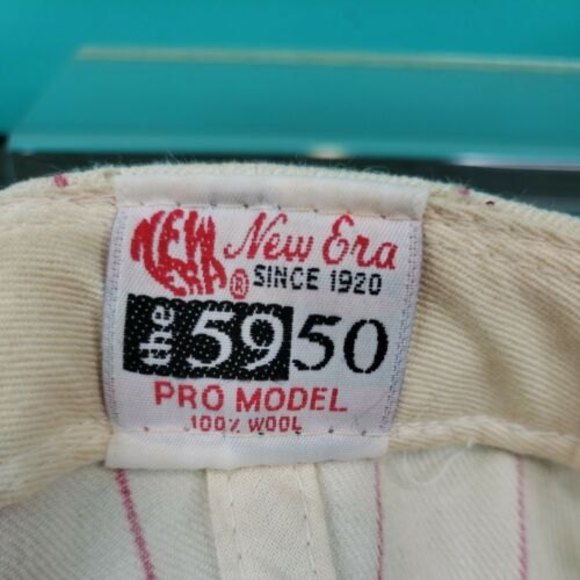 Vnt Wool 90’s Cincinnati Reds Fitted Size 7 1/2 New Era Hat Cap Baseball Jersey - Picture 8 of 11